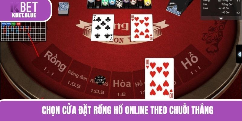Chọn cửa đặt Rồng Hổ online theo chuỗi thắng 